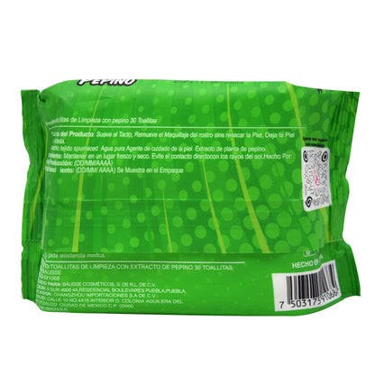 Toallita Desmaquillante Pepino 30 Pza (BAUSSE POP)