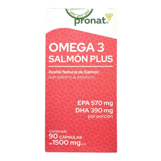 Omega 3 Plus Aceite De Salmon 90 Cápsulas (PRONAT)