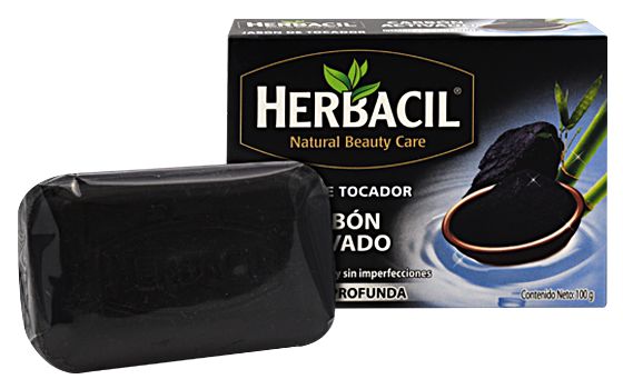 Jabon De Carbon Activado 100 G (HERBACIL)