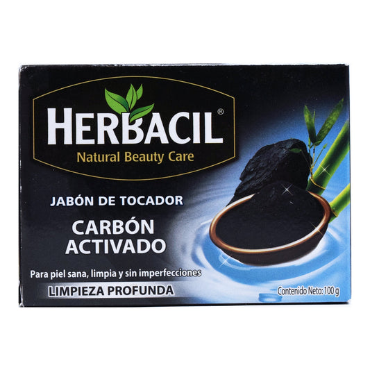 Jabon De Carbon Activado 100 G (HERBACIL)