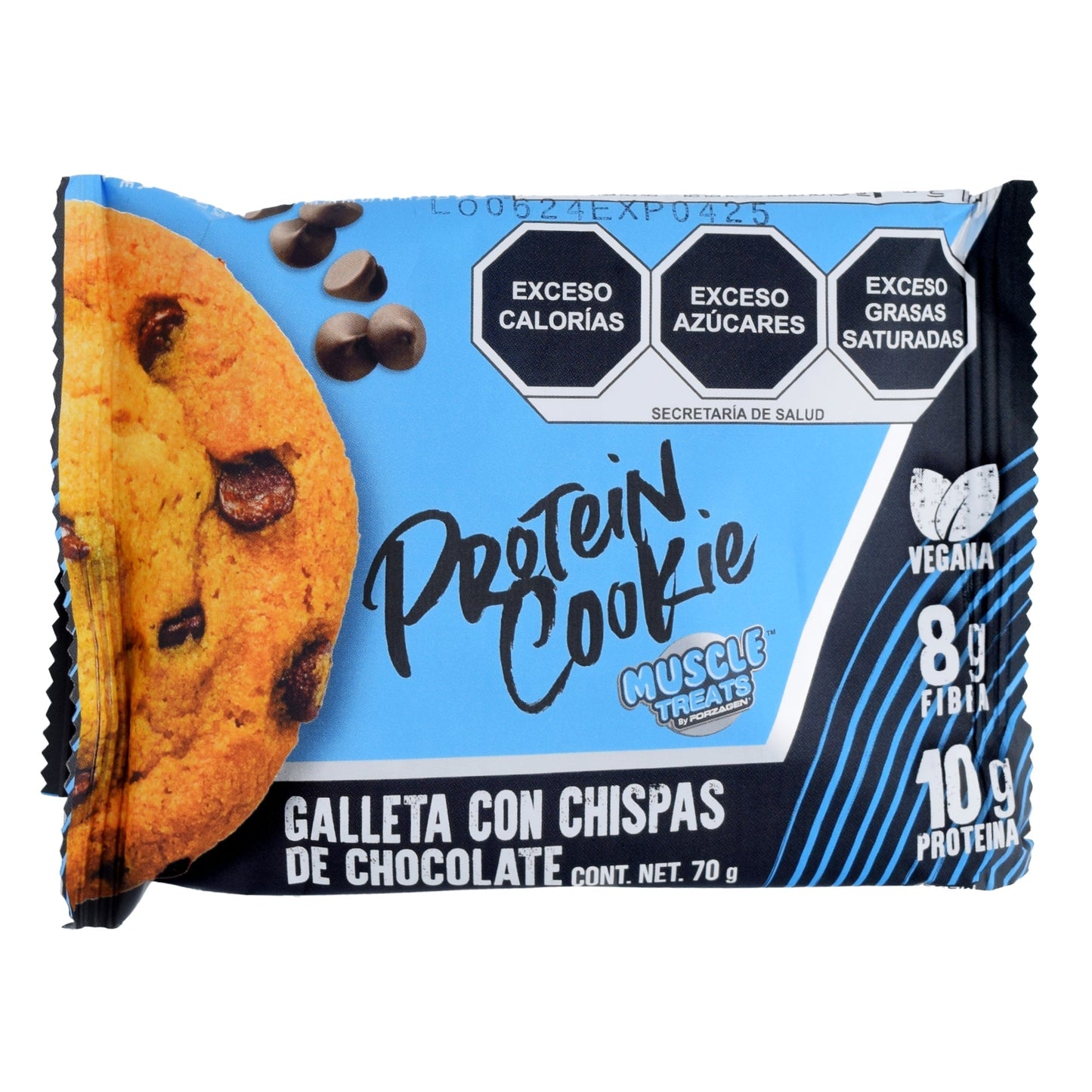 Galleta De Proteina Con Chocolate 70 G (Paquete 12) (FORZAGEN)