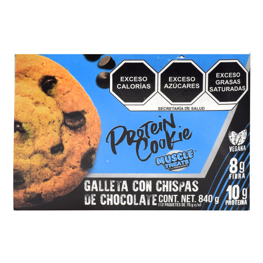 Galleta De Proteina Con Chocolate 70 G (Paquete 12) (FORZAGEN)