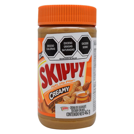 Crema De Cacahuate Tostado Con Miel 462 G (SKIPPY)