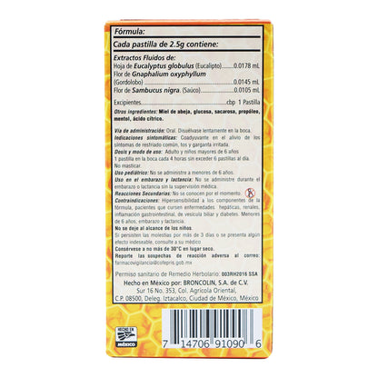Caramelo Bicoestol Naranja 40 G (BRONCOLIN)