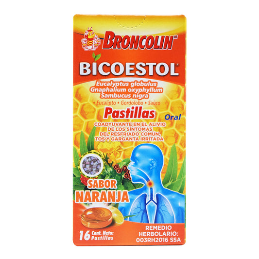 Caramelo Bicoestol Naranja 40 G (BRONCOLIN)