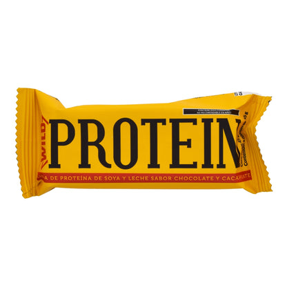 Barra Proteina Chocolate Cacahuate 45 G (Paquete 16) (THE WILD FOODS)