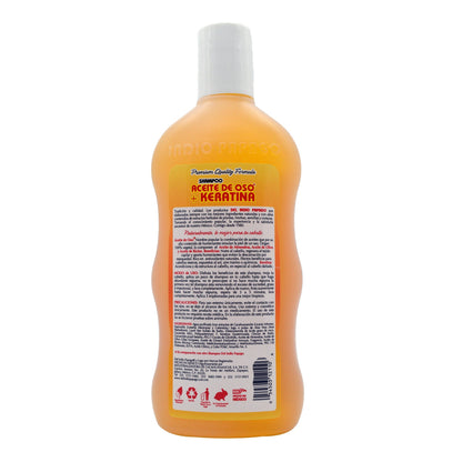 Shampoo Aceite De Oso Y Keratina 550 Mililitros (DEL INDIO PAPAGO)