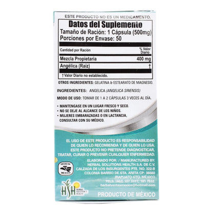 Dong Quai 50 Cápsulas (NATURAL VITALITY)