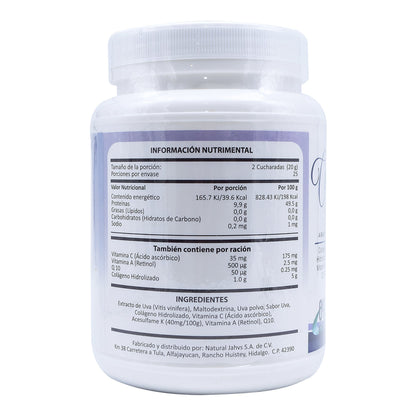 Colageno Collagen Uva 500 G (NATURAL JAHVS)