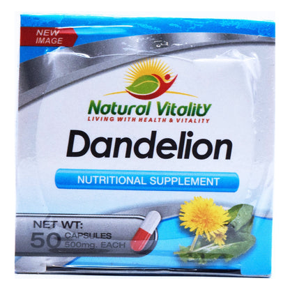 Diente De Leon 50 Cápsulas (NATURAL VITALITY)