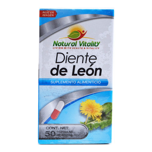 Diente De Leon 50 Cápsulas (NATURAL VITALITY)