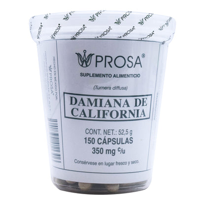 Damiana De California 150 Cápsulas (TECNONATURA)