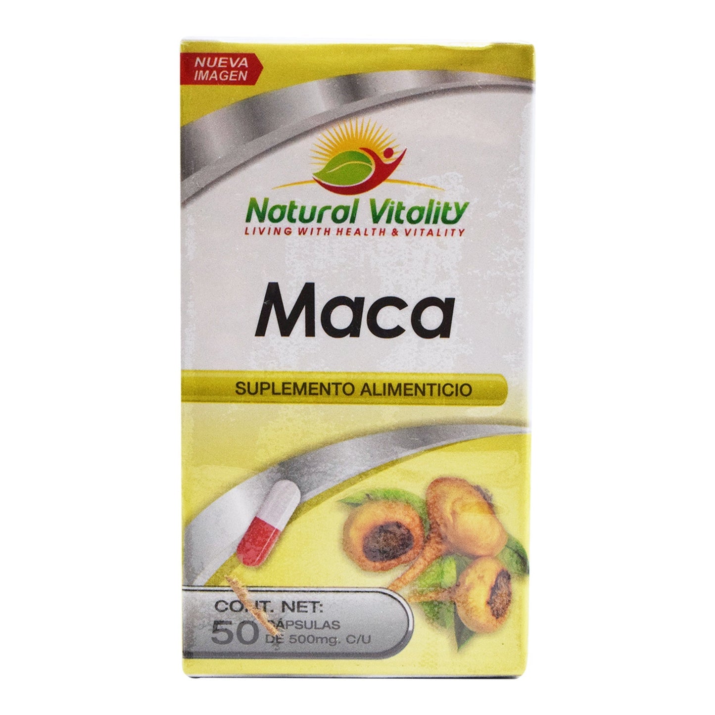 Maca 50 Cápsulas (NATURAL VITALITY)