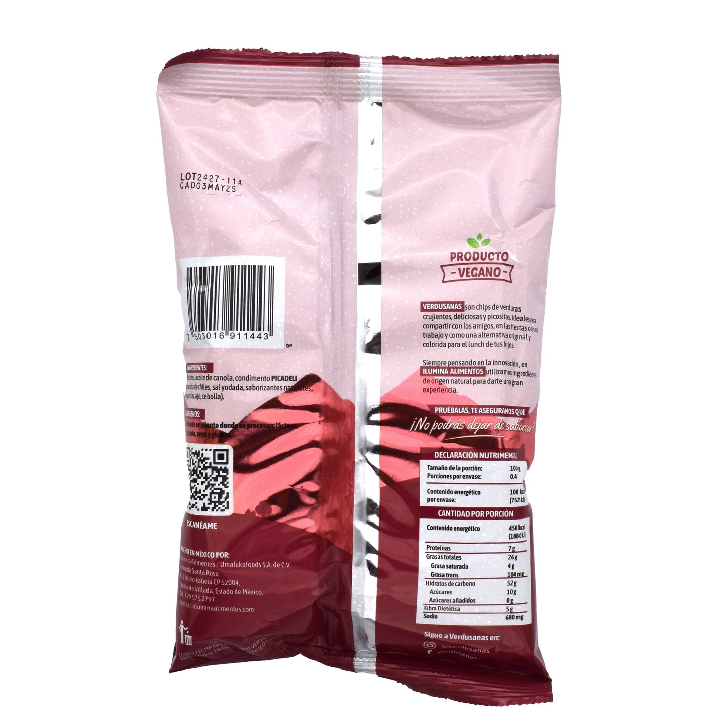 Chips De Betabel  Enchilado 40 G (VERDUSANAS)