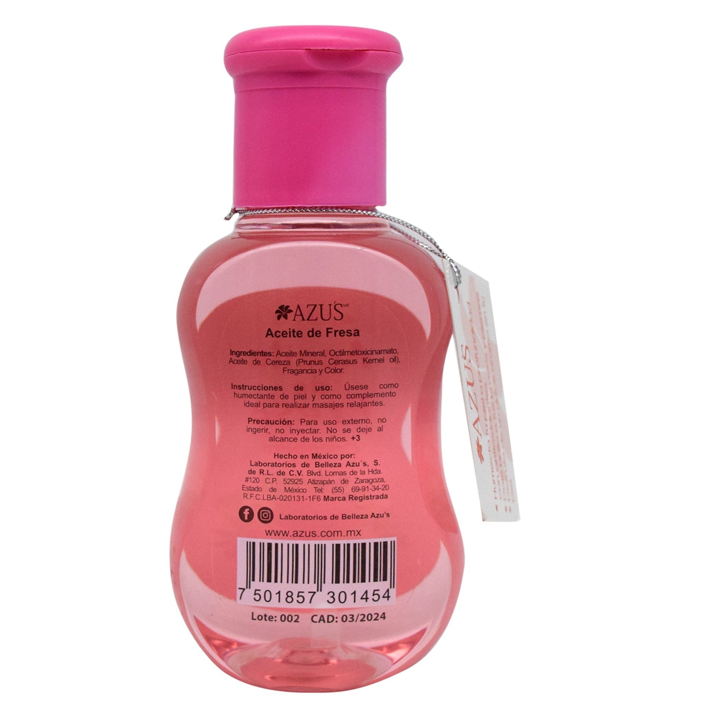Aceite De Fresa 110 Mililitros (AZUS)