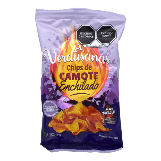 Chips De Camote Enchilado 40 G (VERDUSANAS)