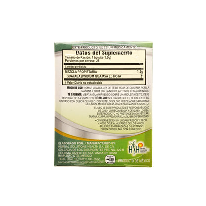 Te De Hoja De Guayaba 25 Sob (NATURAL VITALITY)