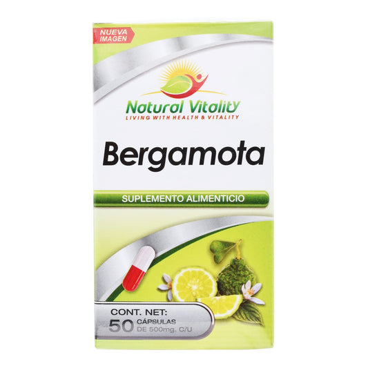 Bergamota 50 Cápsulas (NATURAL VITALITY)