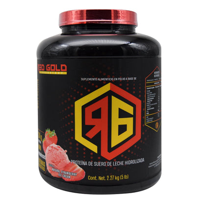 Proteina De Suero De Leche Helado De Fresa 5 Lb (RED GOLD)
