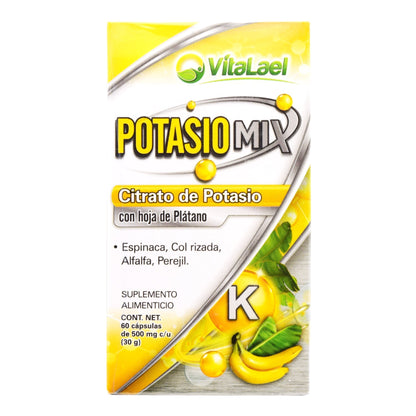 Potasio Mix 60 Cápsulas (NATURAL VITALITY)