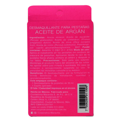 Desmaquillante Para Pestaí±as Aceite De Argan 30 Mililitros (JABIBE)
