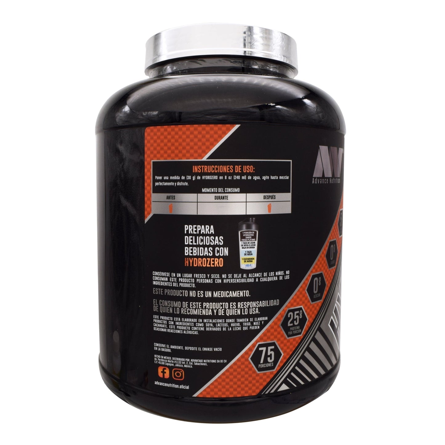 Hydrozero Fresa Banana 5 Lb (ADVANCE NUTRITION)