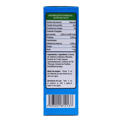 Valeriana Extracto 60 Mililitros (YOATZIN)