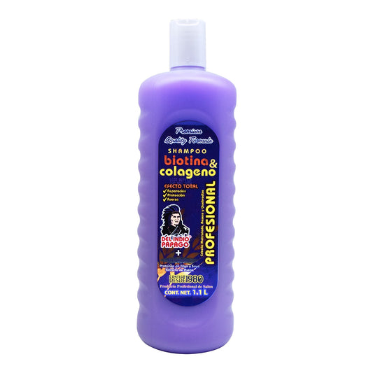 Shampoo Biotina Y Colageno 1.1  L (DEL INDIO PAPAGO)