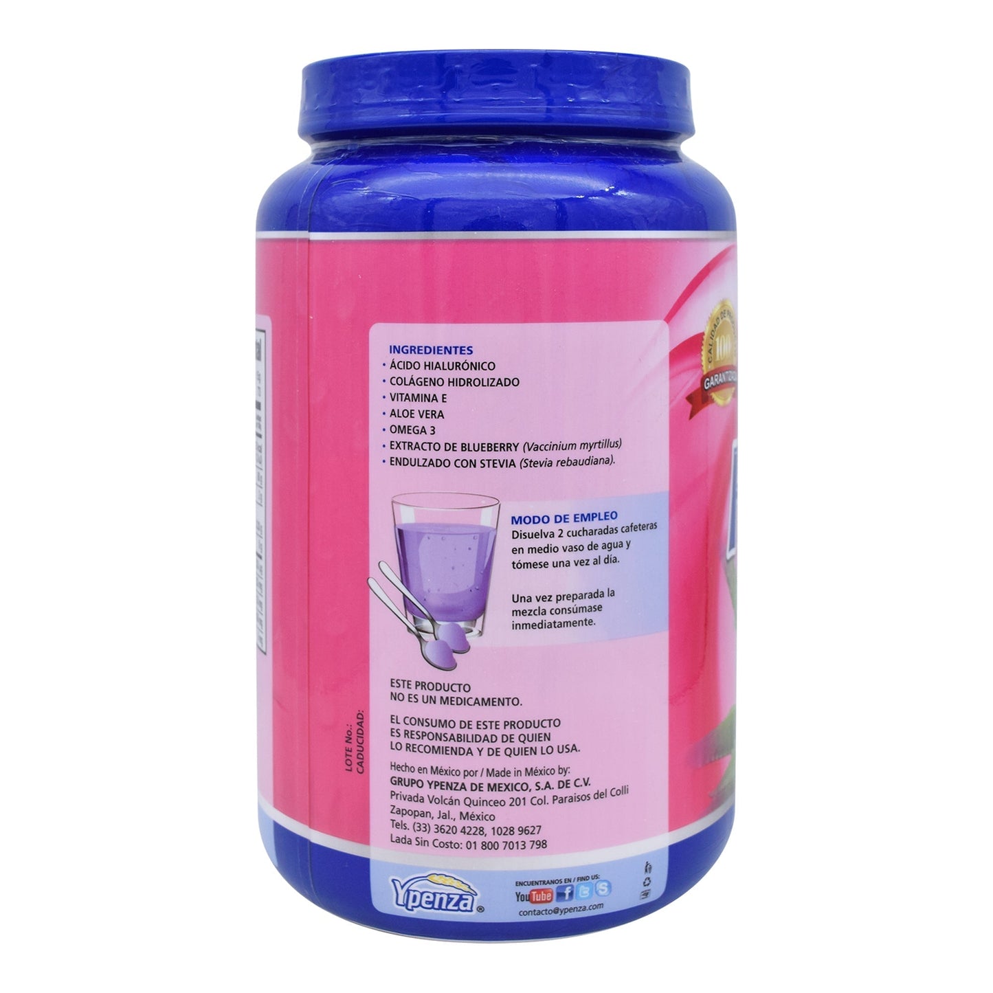 Acido Hialuronico Con Colageno Y Vit E 1100 G (YPENZA)
