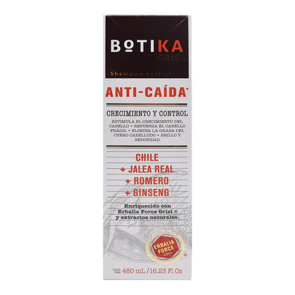 Shampoo Anti Caida 480 Mililitros (BOTIKA GRISI)