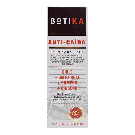 Shampoo Anti Caida 480 Mililitros (BOTIKA GRISI)