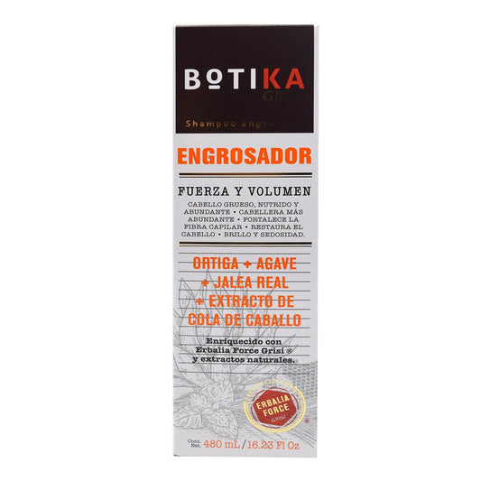 Shampoo Engrosador 480 Mililitros (BOTIKA GRISI)