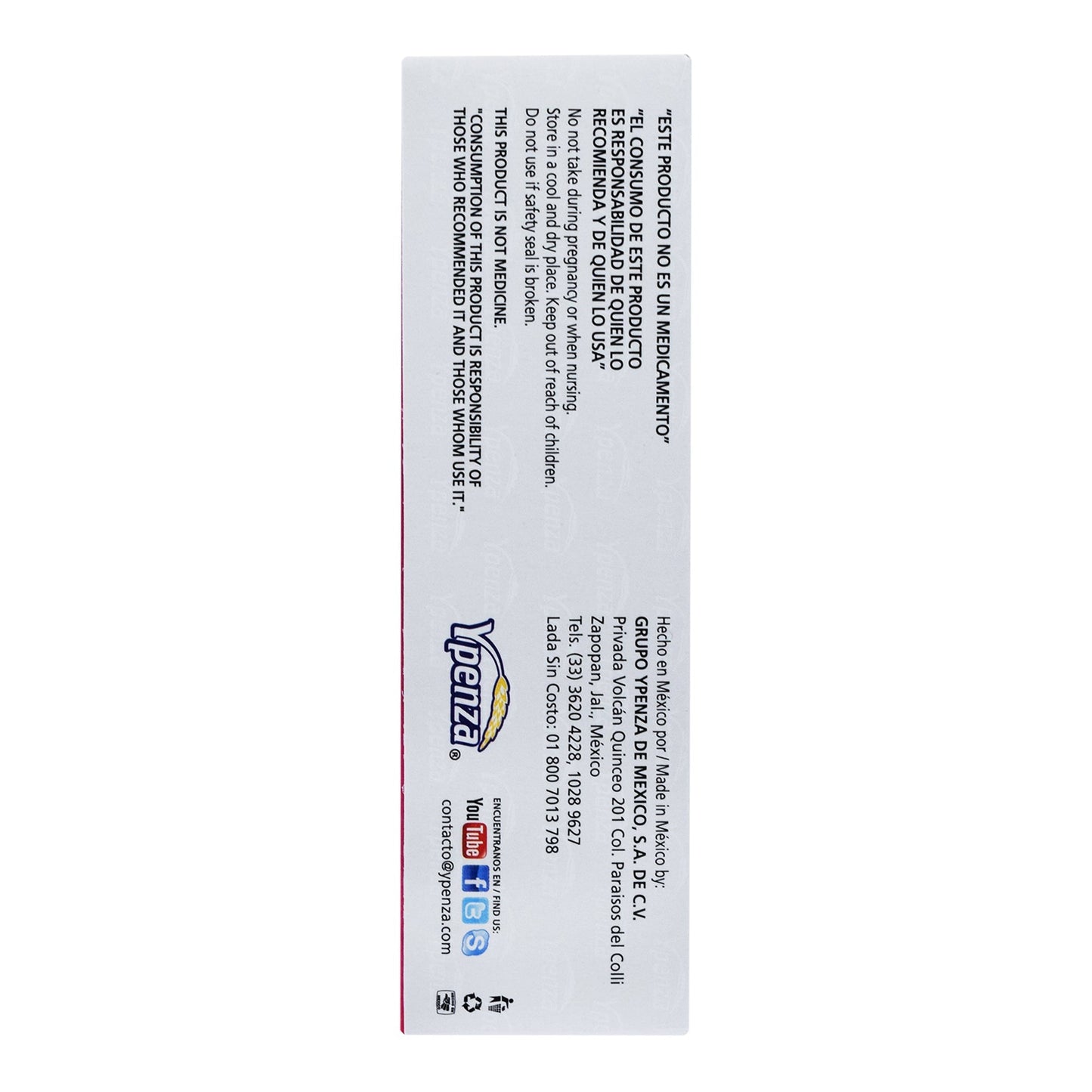 Acido Hialuronico Con Colageno Y Vit E 30 Tabletas (YPENZA)