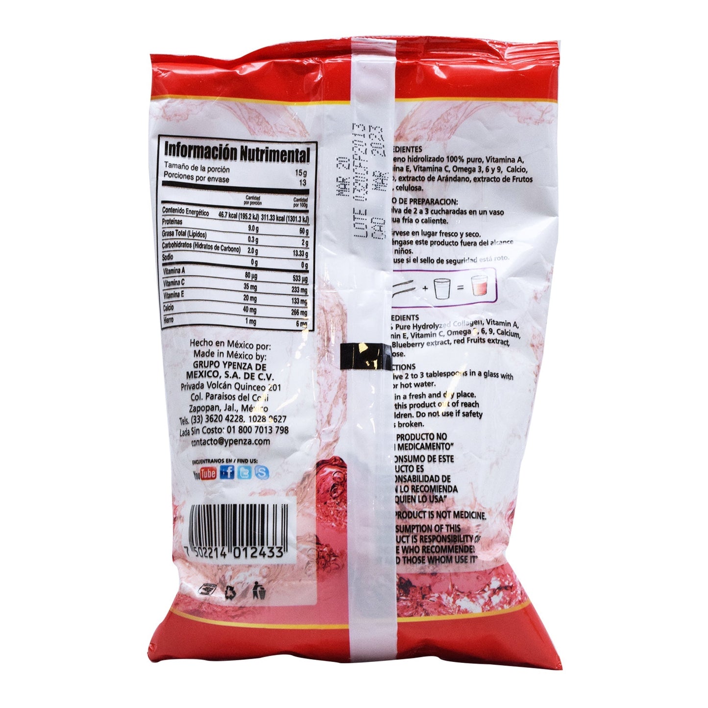 Colageno Hidrolizado Sab Blueberry 200 G (YPENZA)