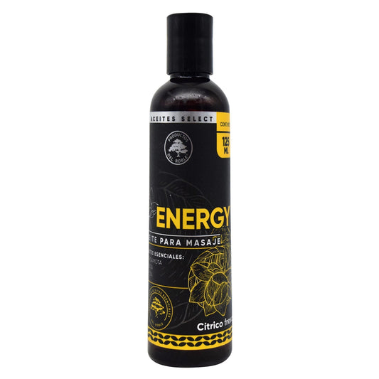 Aceite Para Masaje Energy 125 Mililitros (DEL ROBLE)
