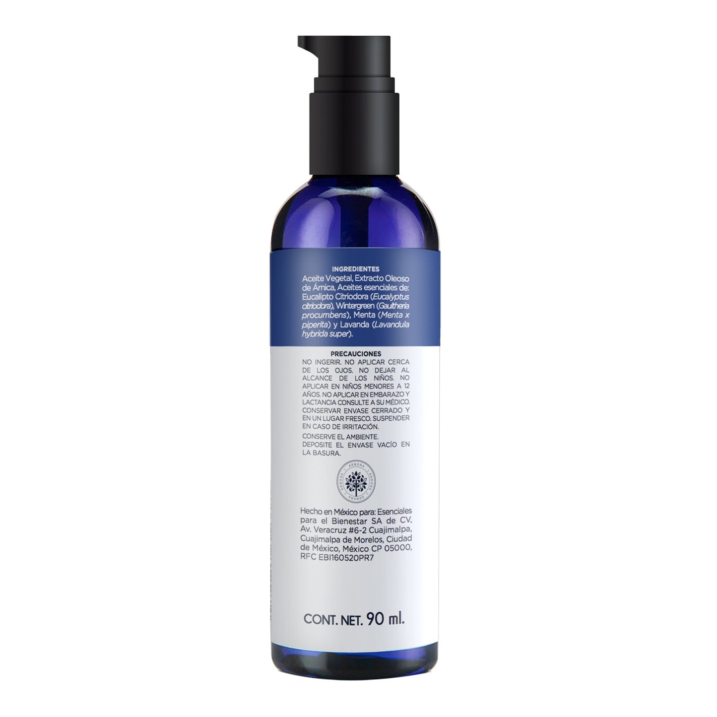 Aceite Para Masaje Muscular 90 Mililitros (ARBORA)