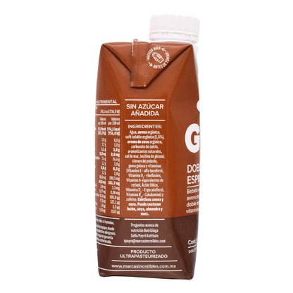 Bebida Doble Shot Espresso 330 Mililitros (GUD)