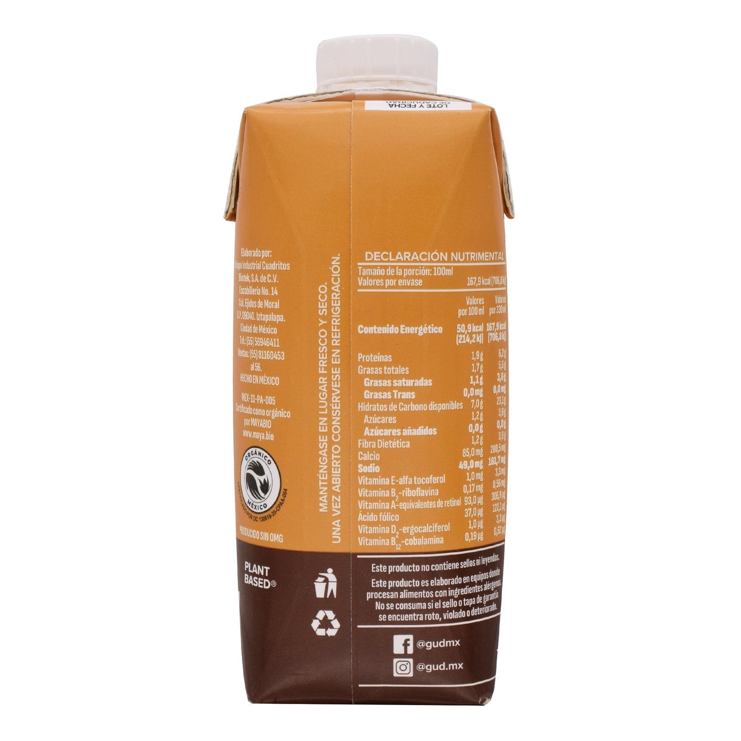 Bebida Avena Cafe 330 Mililitros (GUD)