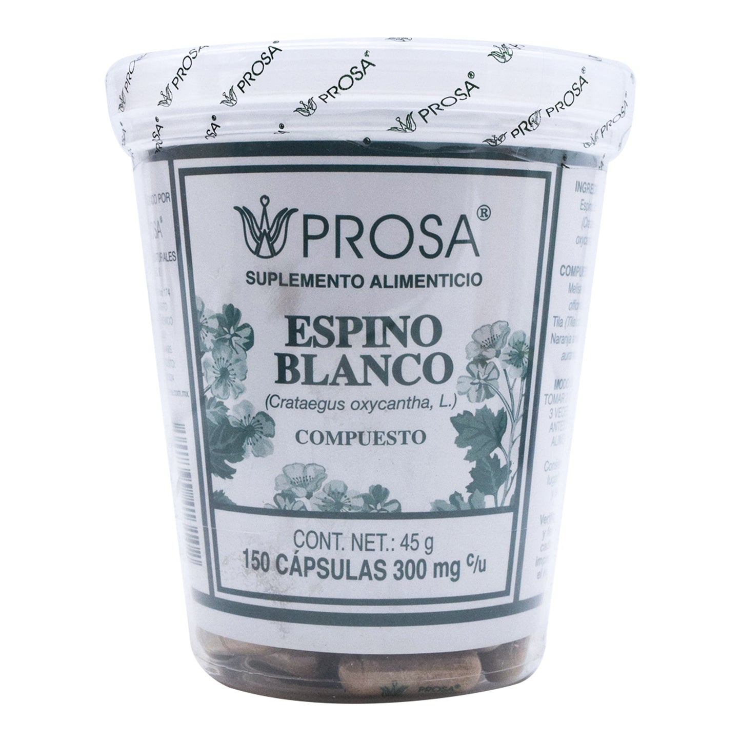 Espino Blanco 150 Cápsulas (PROSA)