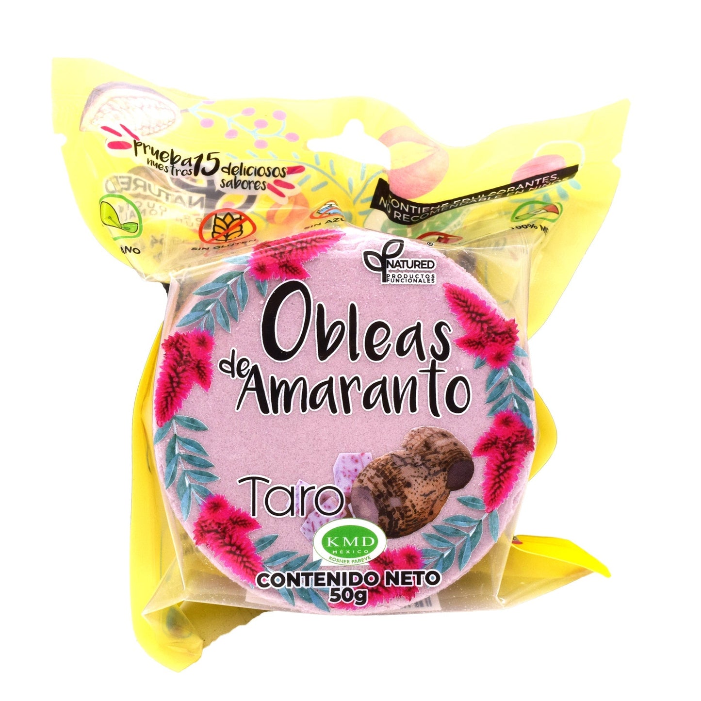 Obleas De Amaranto Con Taro 50 G (Caja 12) (NATURED)