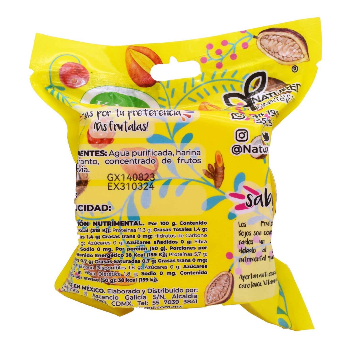 Obleas De Amaranto Con Frutos Rojos 50 G (Caja 12) (NATURED)