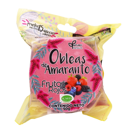 Obleas De Amaranto Con Frutos Rojos 50 G (Caja 12) (NATURED)