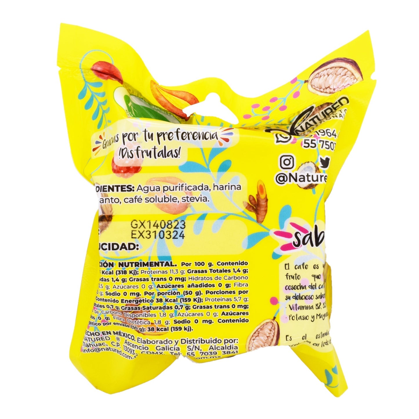 Obleas De Amaranto Con Cafe 50 G (Caja 12) (NATURED)