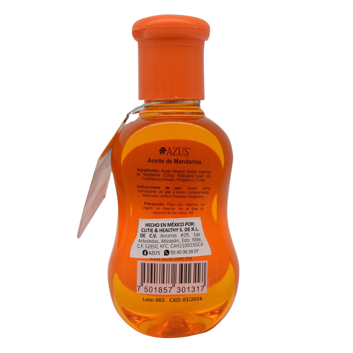 Aceite De Mandarina 110 Mililitros (AZUS)