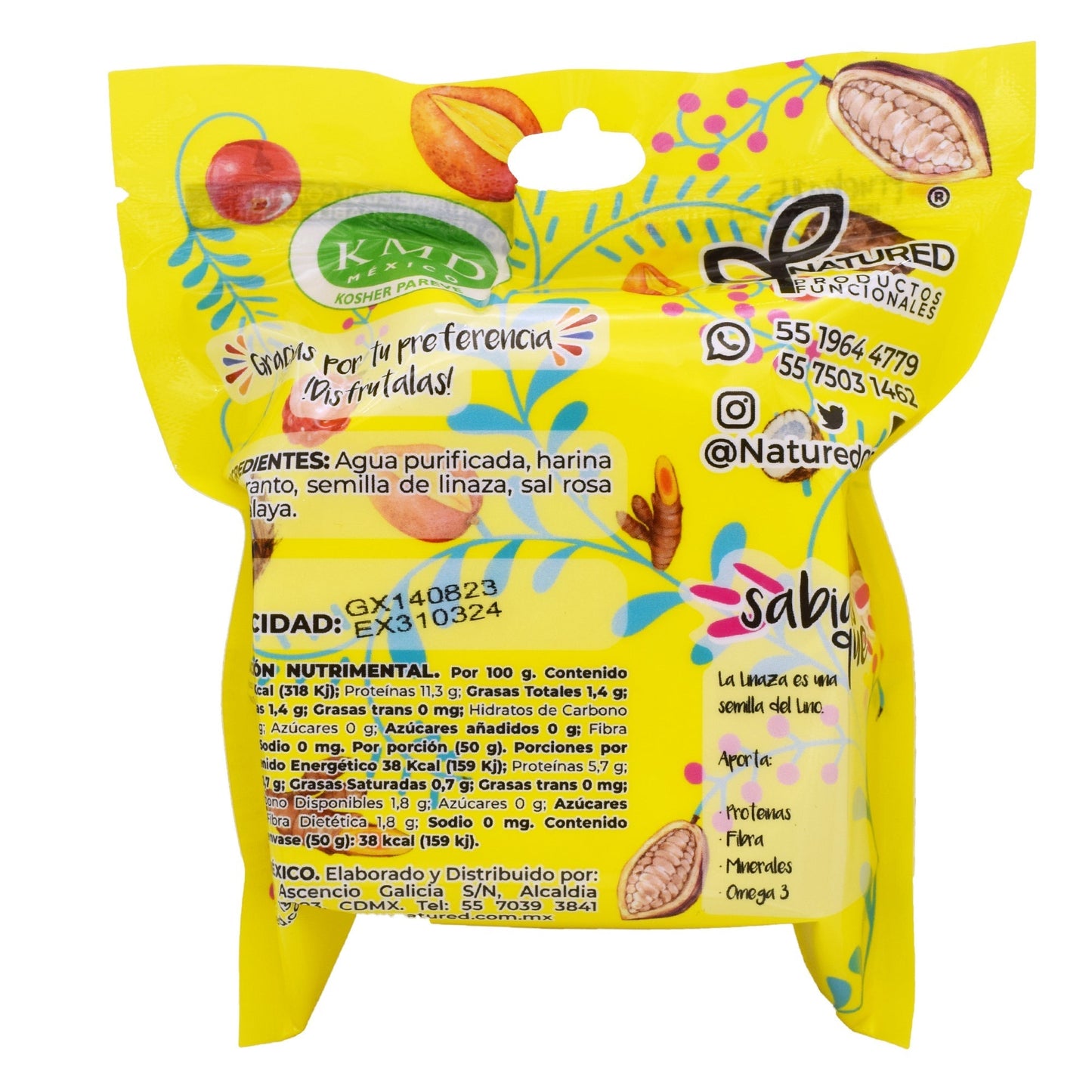 Obleas De Amaranto Sab Linaza 50 G (Caja 12) (NATURED)