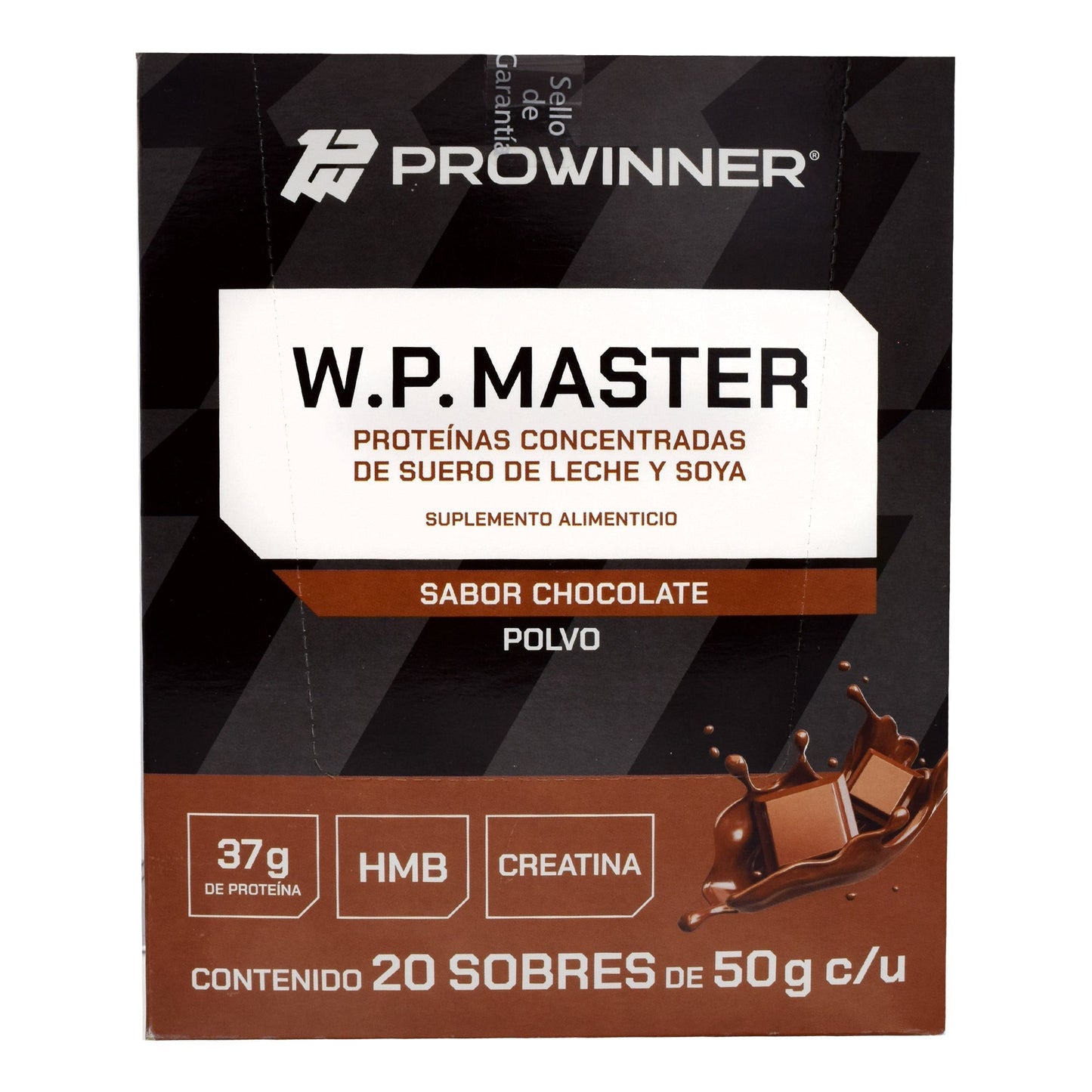 Proteina Wp Master Chocolate Sobre 50 G (Paquete 20) (PROWINNER)