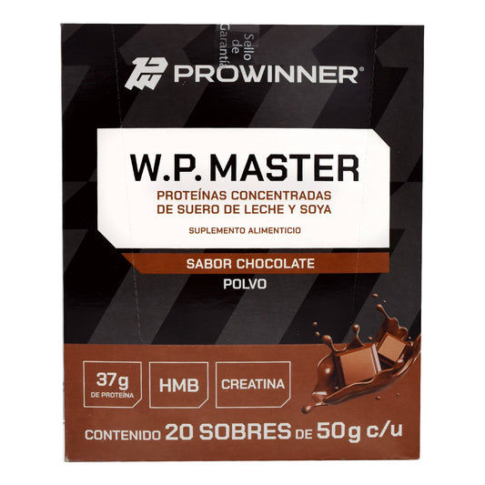 Proteina Wp Master Chocolate Sobre 50 G (Paquete 20) (PROWINNER)