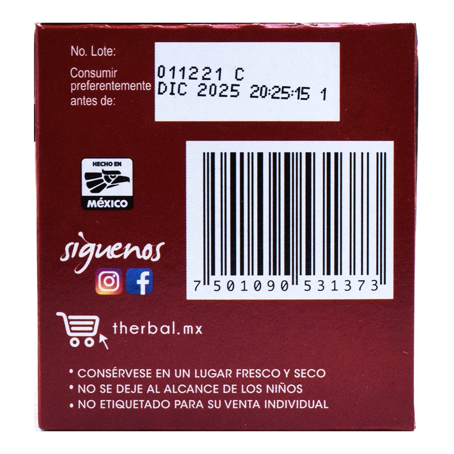 Te Rojo Chino 25 Sob (THERBAL)