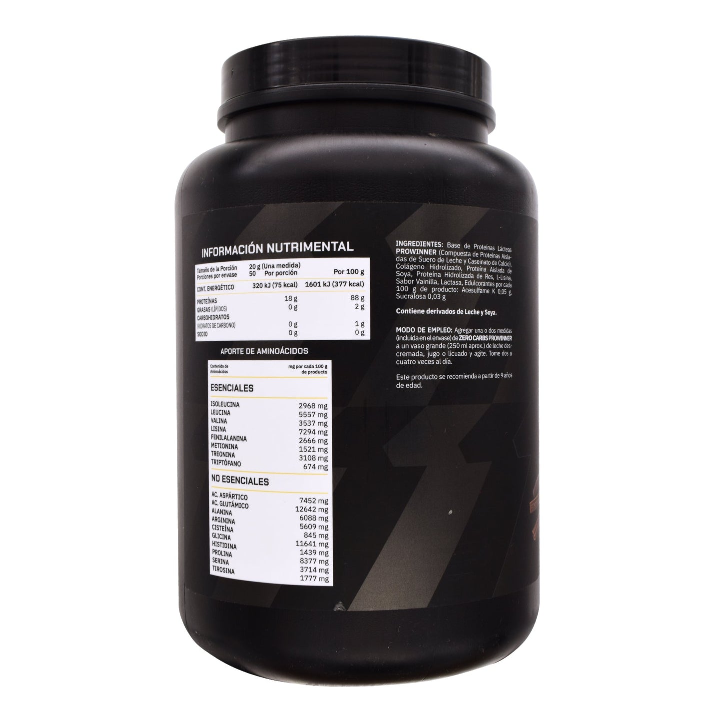 Zero Carbs Vainilla 1 Kg (PROWINNER)