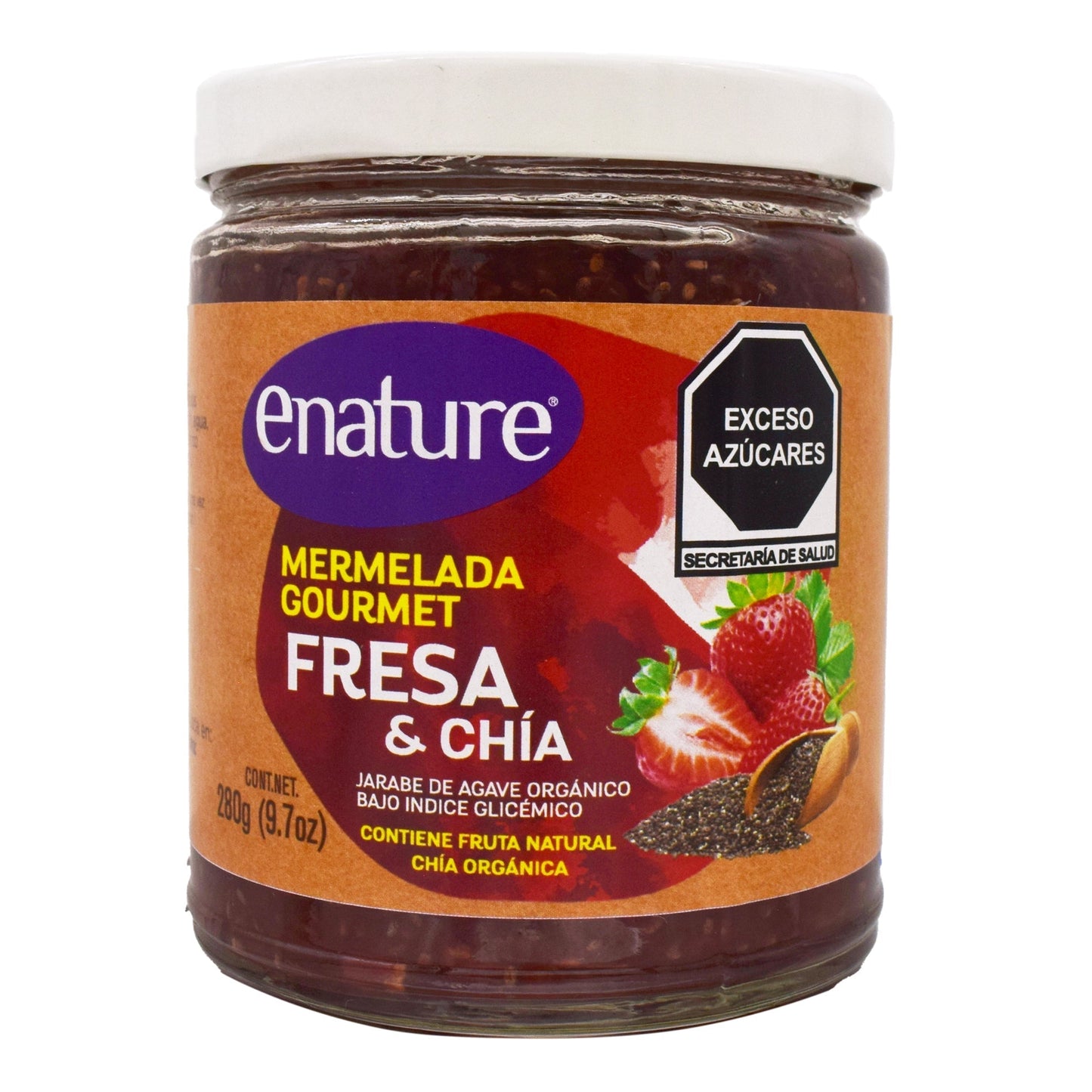 Mermelada Fresa Chia  280 G (E-NATURE)